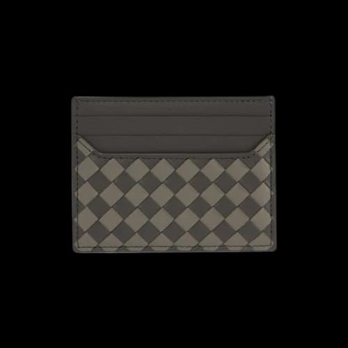 Bottega Veneta Intrecciato Piccolo Leather Card Holder 'Lapilli/Drizzle'