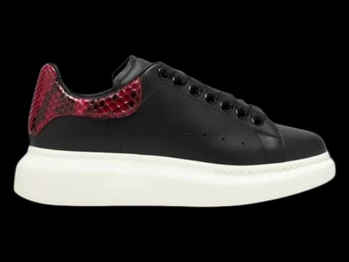 Alexander McQueen Oversized Black Red Python Print (Women's)