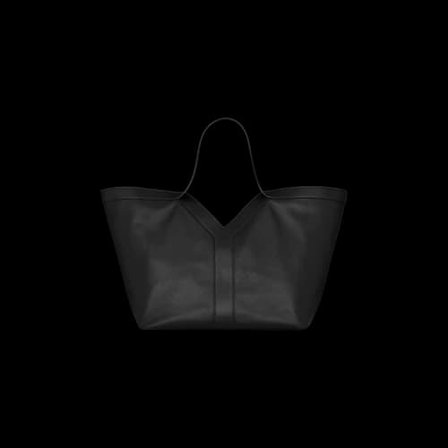 Saint Laurent Y Tote In Leather 'Nero'