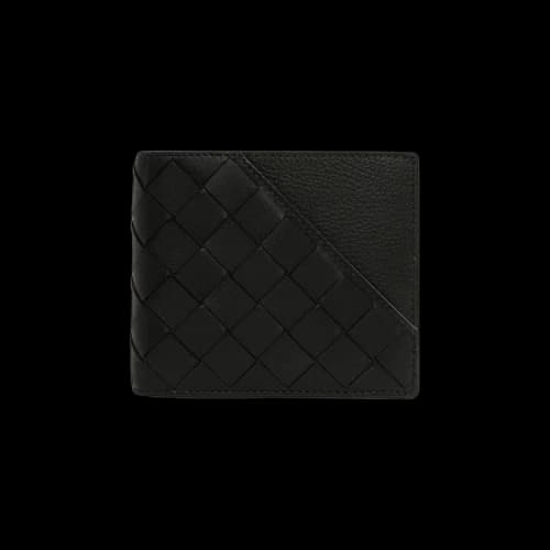 Bottega Veneta Leather Wallet 'Dark Green/Silver'