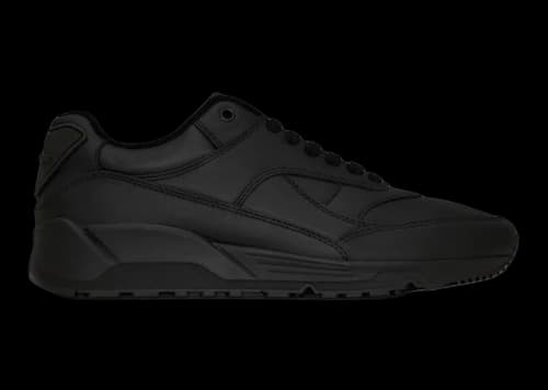 Saint Laurent Smooth Leather Bump Sneakers Black