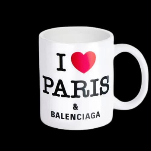 Balenciaga I love Paris Balenciaga Mug 'White'