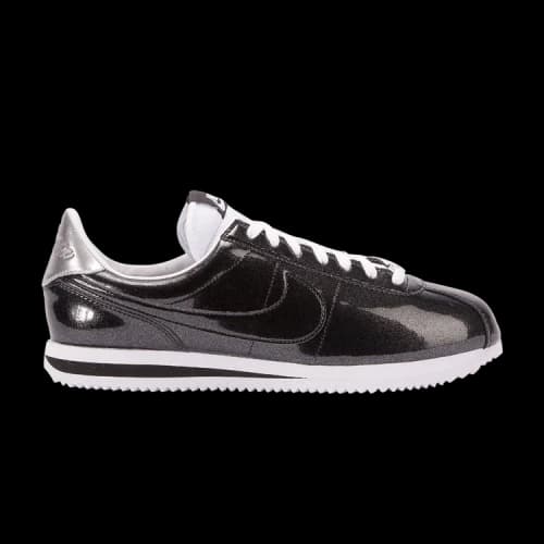 Nike Cortez Basic Premium QS 'Black Metallic Silver'