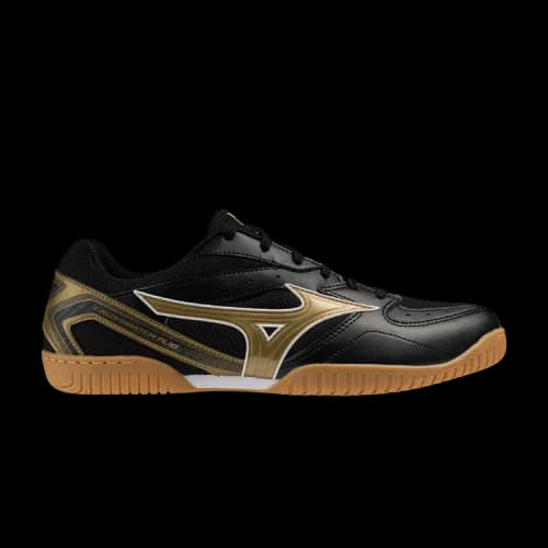 Mizuno Crossmatch Plio RX 4 Breathable Support Table Tennis Shoes Unisex Black Gold
