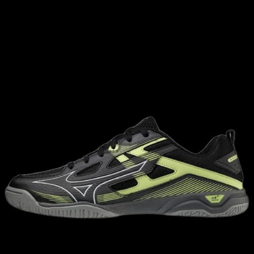 Mizuno Wave Kaiserburg 7 Low Tops pingpong/Table Tennis Shoe Black Yellow