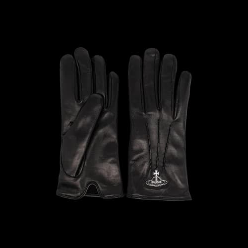 Vivienne Westwood Orb-Plaque Gloves 'Black'