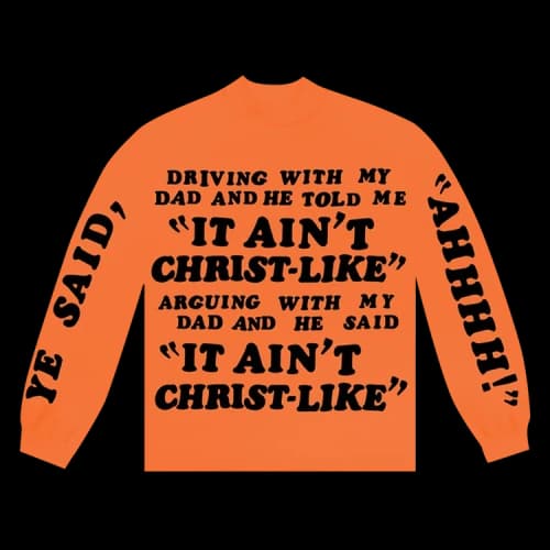 Cactus Plant Flea Market x Kanye West For JIK Long-Sleeve Tee 'Orange'