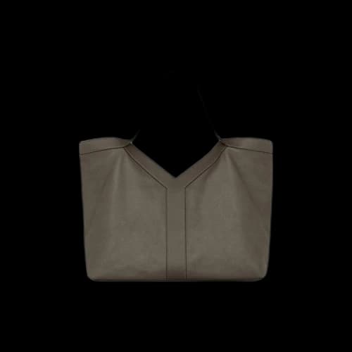 Saint Laurent Y Large Tote In Smooth Leather 'Light Musk'