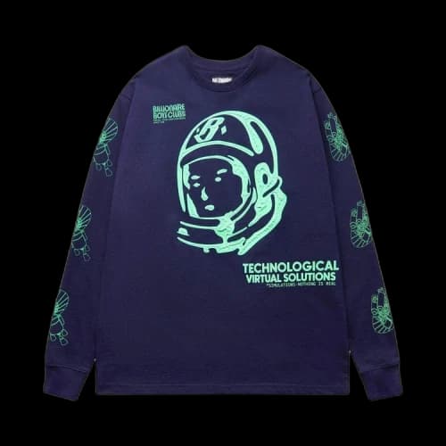 Billionaire Boys Club Systematic Long-Sleeve Tee 'Evening Blue'