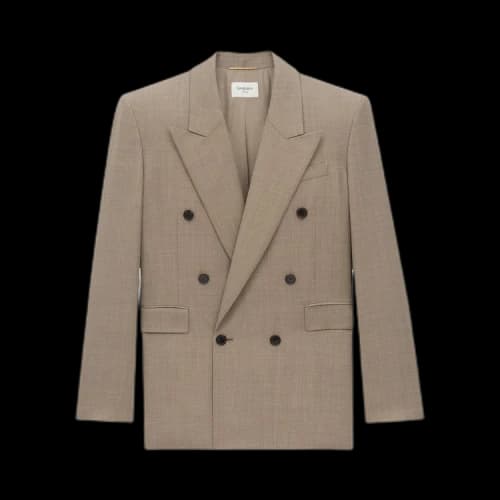 Saint Laurent Blazer Jacket 'Taupe Beige'