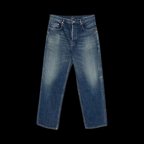 Saint Laurent High Rise Straight Leg Pants 'Heritage Blue'