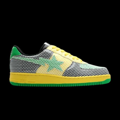 Bapesta FS-001 Low 'Black Yellow Polka Dots'