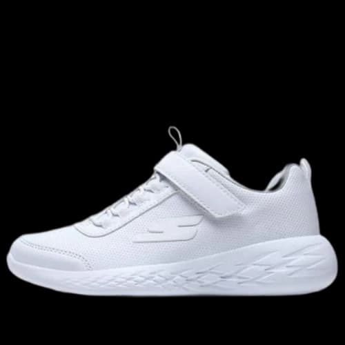 (GS) Skechers Go Run 600 Hook&Loop Snow White