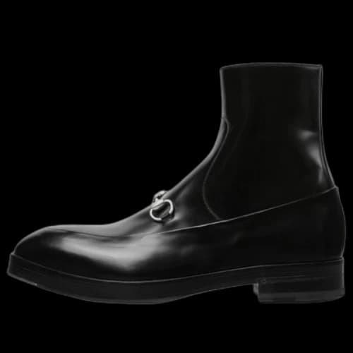 Gucci Horsebit Ankle Boots 'Black'