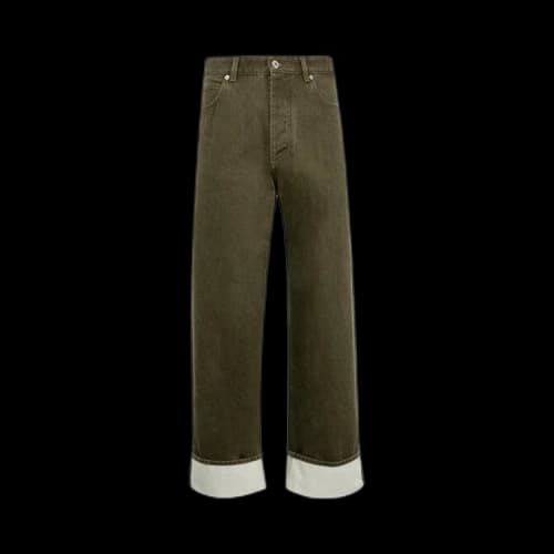 Bottega Veneta Colored Turned Up Jeans 'Caper Stone Washed'