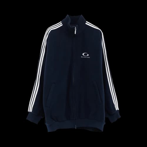 Balenciaga Zip Up Jacket 'Navy/White'