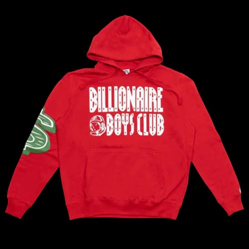 Billionaire Boys Club Straight Font Hoodie 'Red'