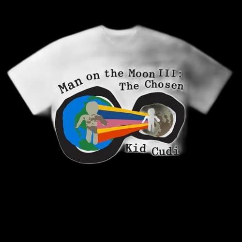 Cactus Plant Flea Market x Kid Cudi For MOTM III Heaven On Earth Tee 'White'
