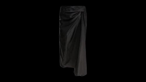 Balenciaga Women's Draped Skirt Black