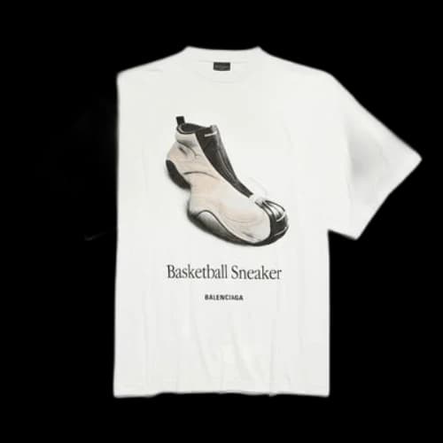 Balenciaga Basketball Sneaker T-Shirt 'White'