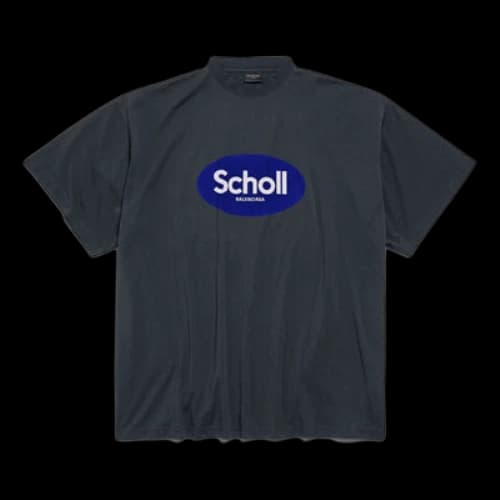Balenciaga I Scholl Oversized T-Shirt 'Black'