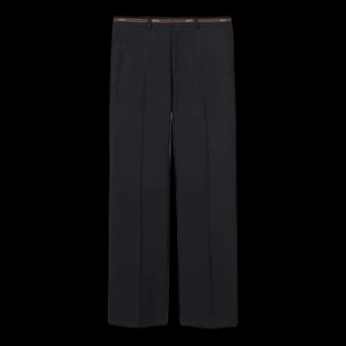Gucci Wool Pants with Selvedge Detail 'Black'