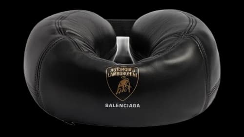 Balenciaga Automobil Lamborghini Travel Pillow Black