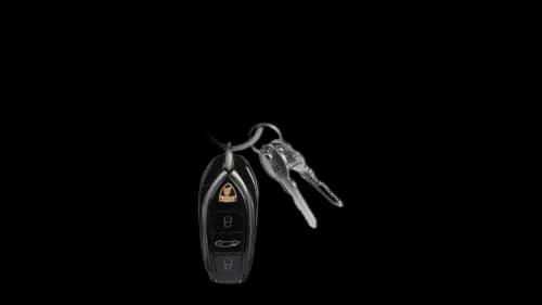 Balenciaga Automobil Lamborghini Car Charm Keyring Silver/Black