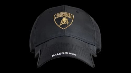 Balenciaga Automobil Lamborghini Adjustable Cap Black