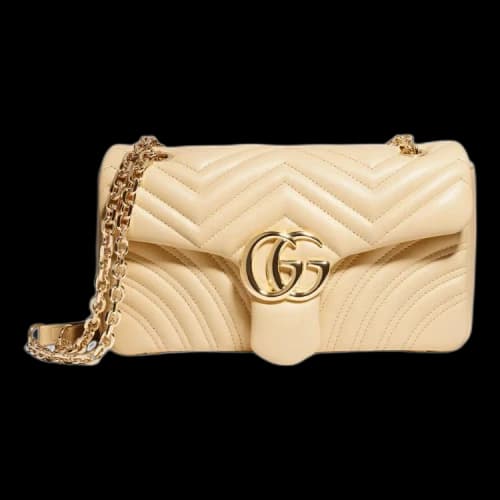 Gucci GG Marmont Medium Shoulder Bag 'Light Yellow' (Women's)