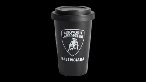Balenciaga Automobil Lamborghini Travel Mug Black/White