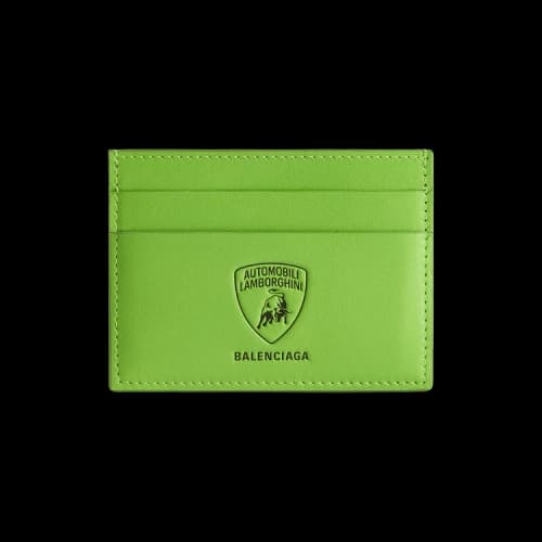 Balenciaga x Lamborghini Leather Card Holder 'Green'