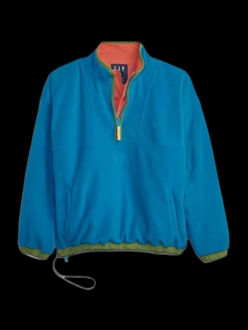 Gap Re-Issue × Sean Wotherspoon Recycled Reversible Half-Zip Pullover Blue/Multi