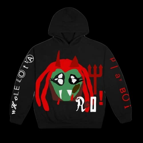 Cactus Plant Flea Market x Playboi Carti Whole Lotta Red King Vamp Hoodie 'Black'