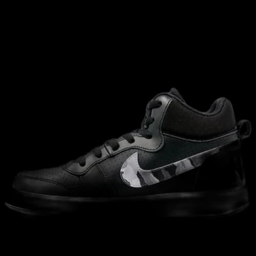 (GS) Nike Court Borough Mid 'Black White Grey'