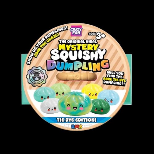 Crazy Fun Squishy Bun Charming Mystery Dumplings Tie Dye Blind Box 'Multicolor'