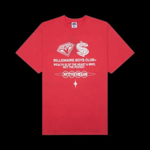 Billionaire Boys Club Wealth T-Shirt 'Rouge Red'