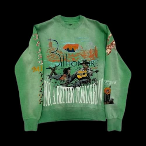 Billionaire Boys Club Tomorrow Sunset Sweatshirt 'Abinsthe Green'