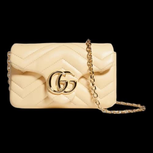 Gucci GG Marmont Mini Shoulder Bag 'Light Yellow' (Women's)