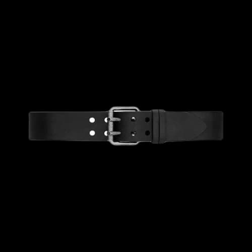 Saint Laurent Motorcycle Belt In Leather 'Nero'