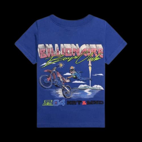 Billionaire Boys Club Kids Moto Beach Short-Sleeve Tee 'Monaco Blue'