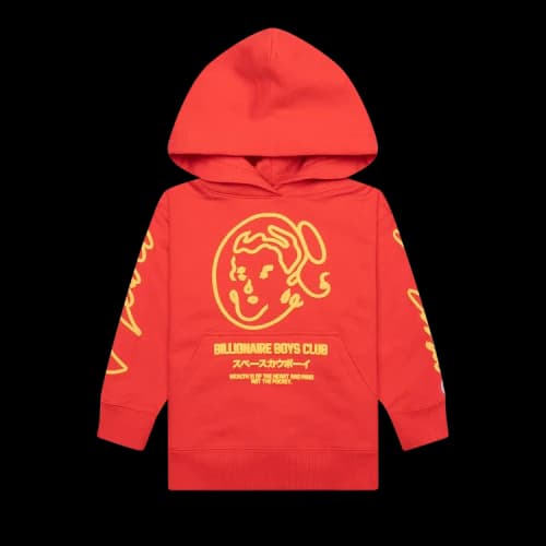 Billionaire Boys Club Kids Space Rodeo Hoodie 'Poppy Red'