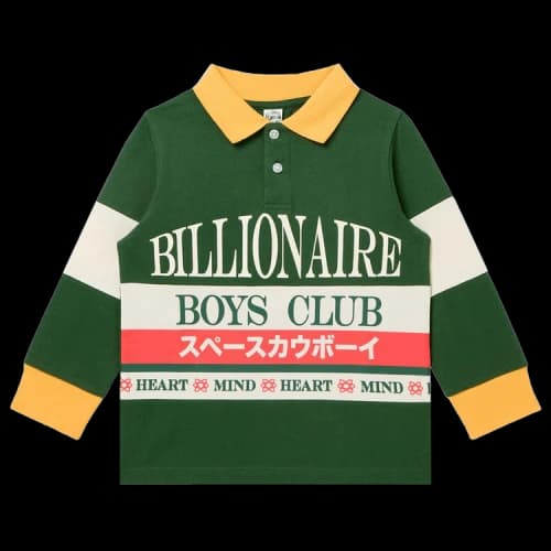 Billionaire Boys Club Kids Kauboi Long-Sleeve Polo 'Greener Pastures'