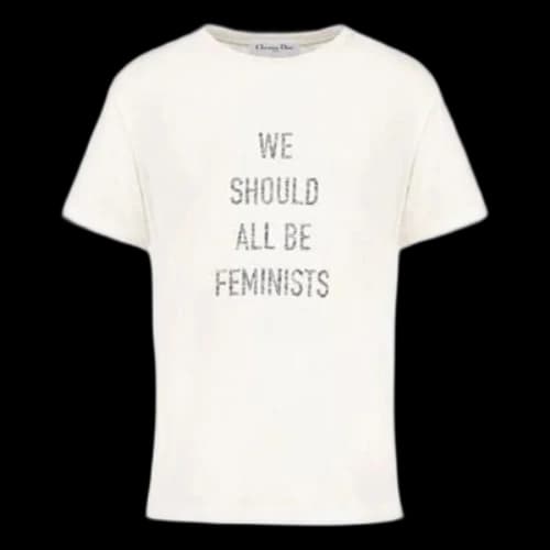 DIOR We Should All Be Feminists Letter Print For White