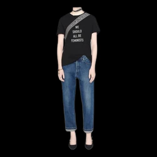 DIOR We Should All Be Feminists Print For Black