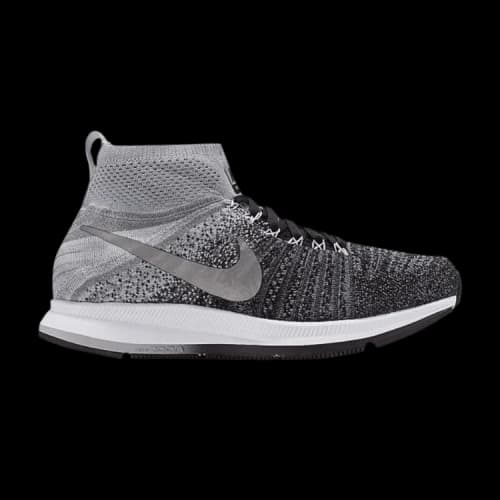 Nike Zoom Pegasus All Out Flyknit GS 'Black Grey'
