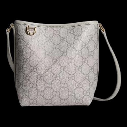Gucci GG Emblem Nano Bucket Bag 'Grey' (Women's)