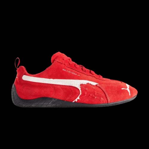 Balenciaga x Speedcat Suede 'Red White'
