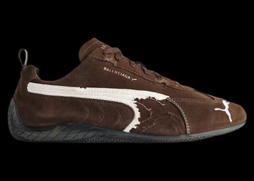 Balenciaga x Puma Speedcat Suede Distressed Brown White