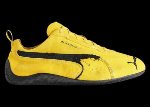 Balenciaga x Puma Speedcat Suede Distressed Yellow Black